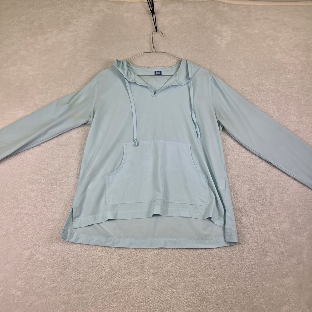 RipSkirt Hawaii Sun Hoodie Light Blue Long Sleeve Pullover Small